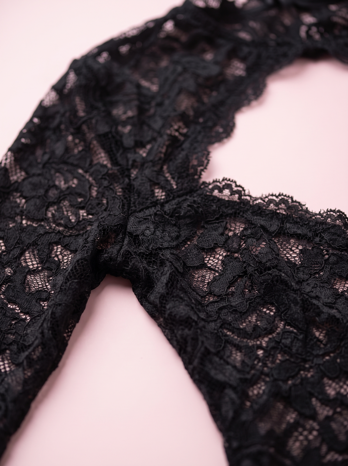 Black Lace Catsuit