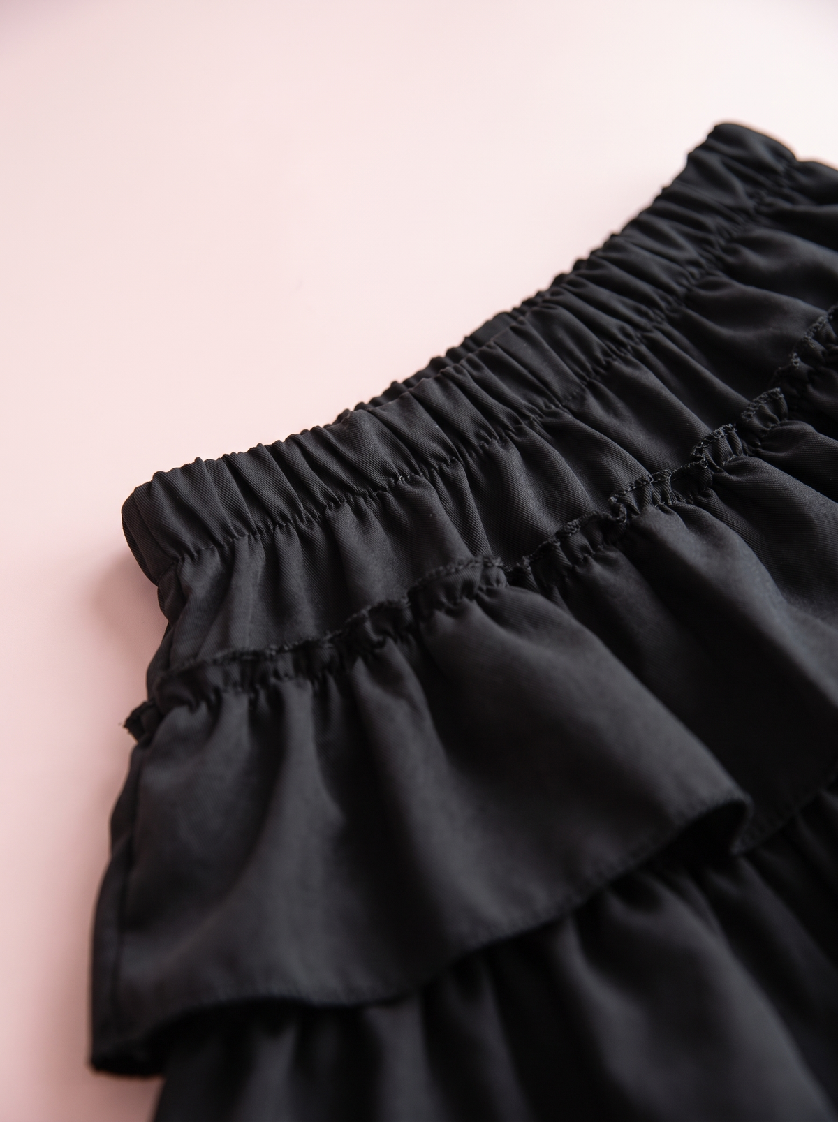 Lace Tier Micro Skirt
