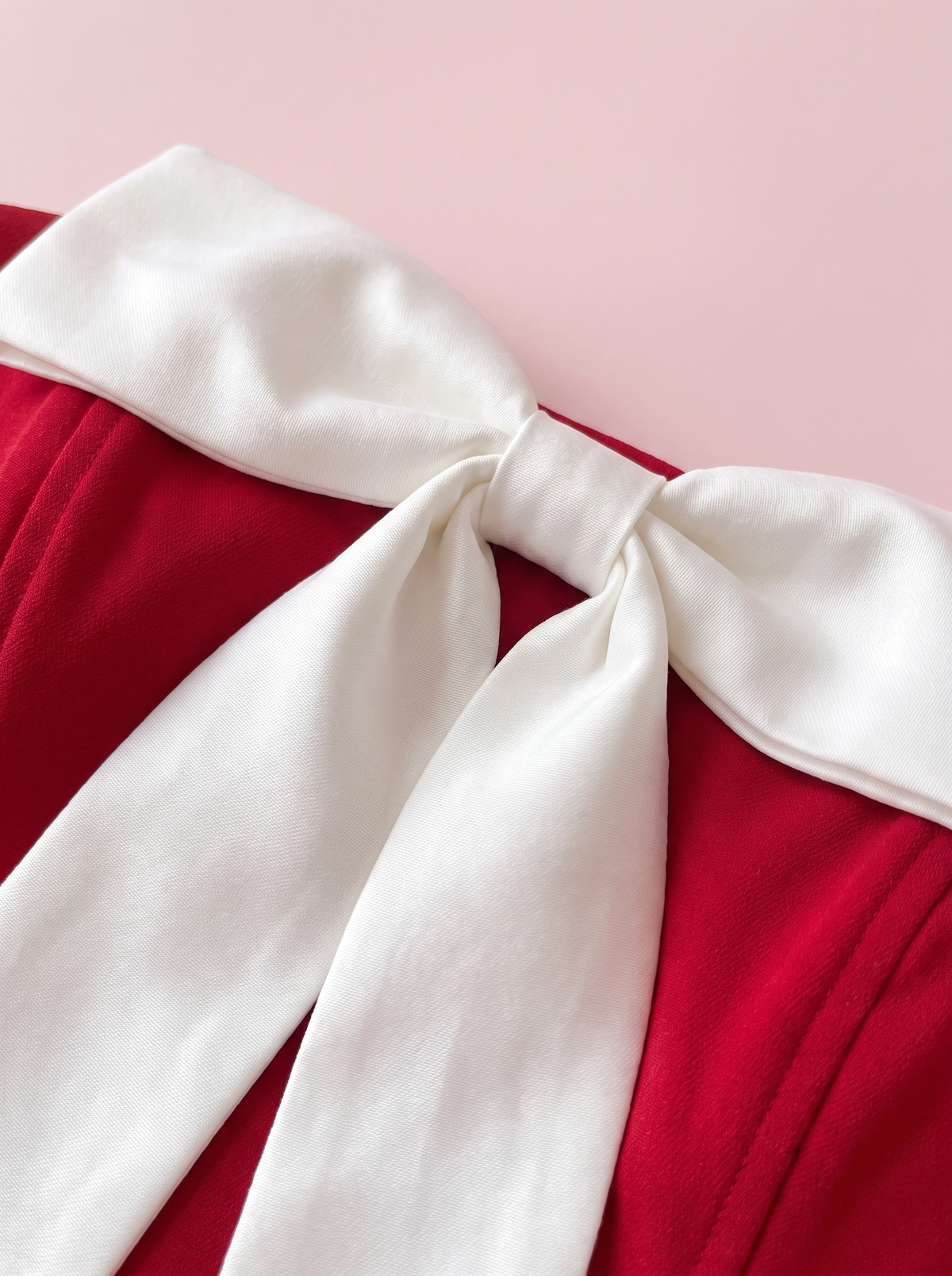 Ruffle Bow Mini Dress — Coquette Party Dress