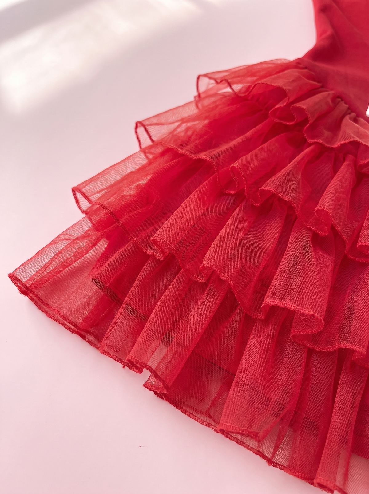 Ruffle Bow Mini Dress — Coquette Party Dress