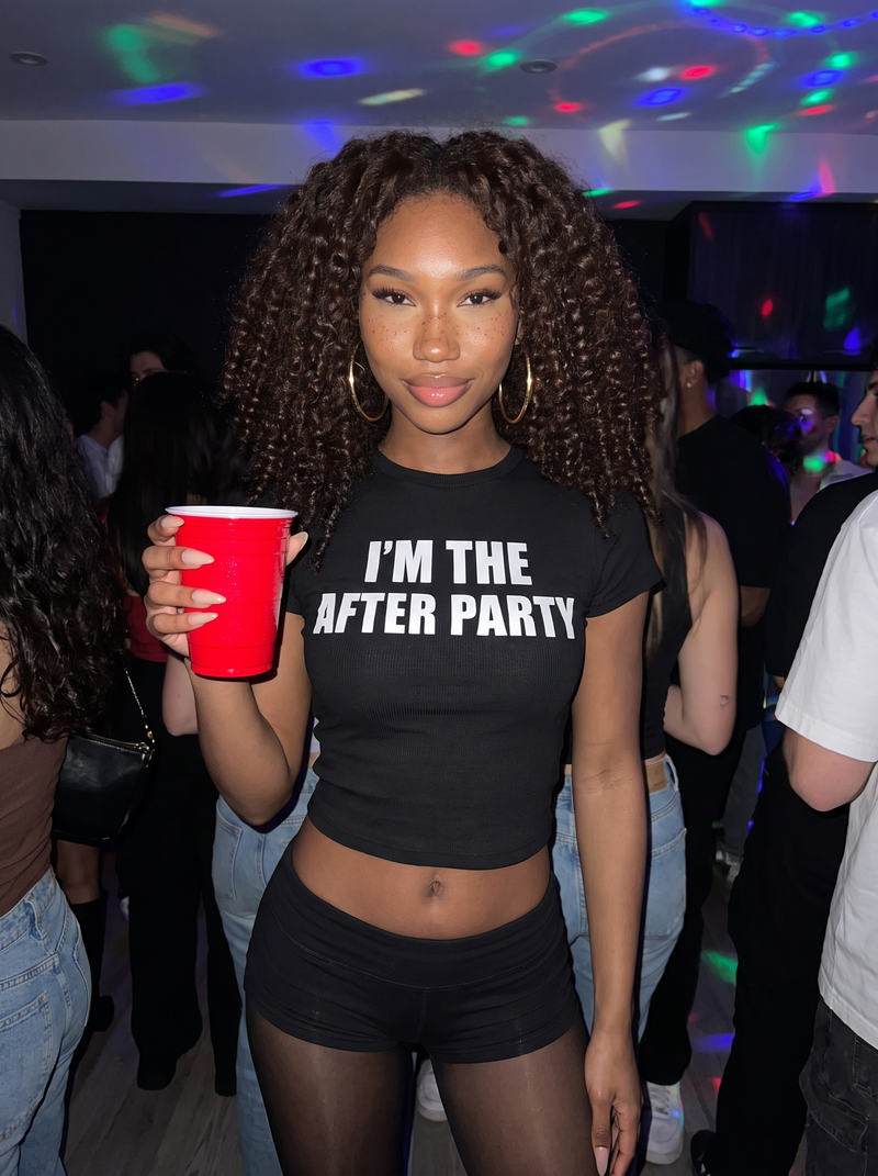 I'm The After Party Baby Tee - Classic Crop