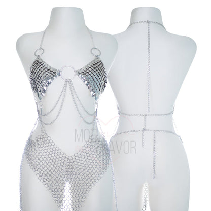 Pre-Order Iron Maiden Top / Skirt Steel Chainmail Scalemail Costume