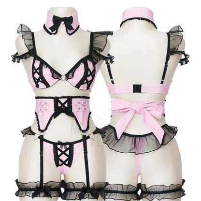 Pre-Order Jirai Kei Garter Lingerie Set