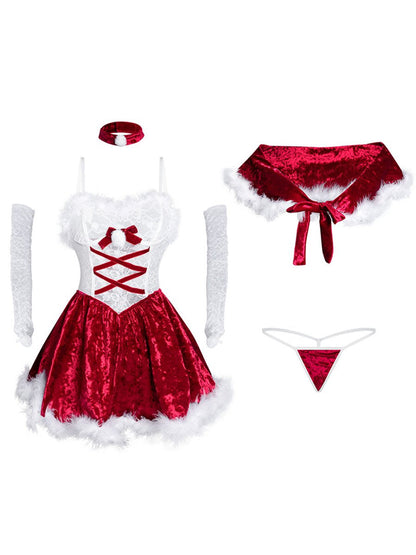 Furry Christmas Party Dress