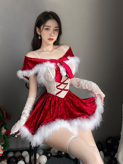 Furry Christmas Party Dress