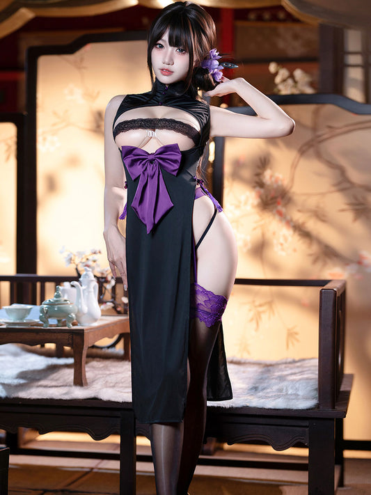 Seductive Cutout Cheongsam Dress