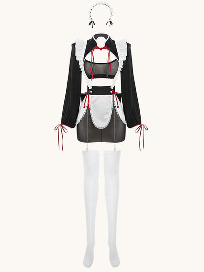 Mesh Chinese Style Maid Costume