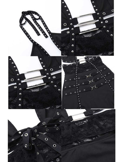 Sexy Studded Gothic Dress