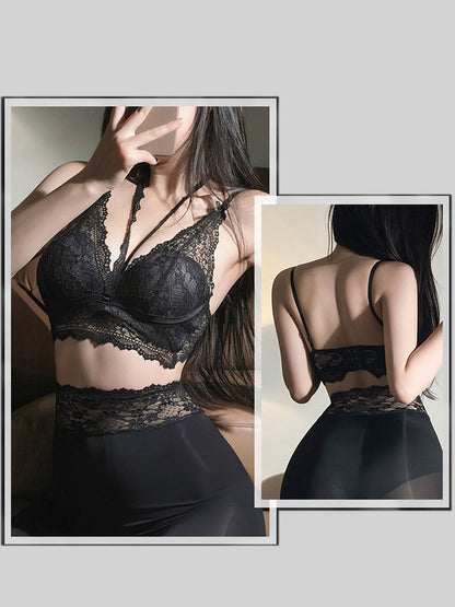 Lace Bra and Cutout Leggings