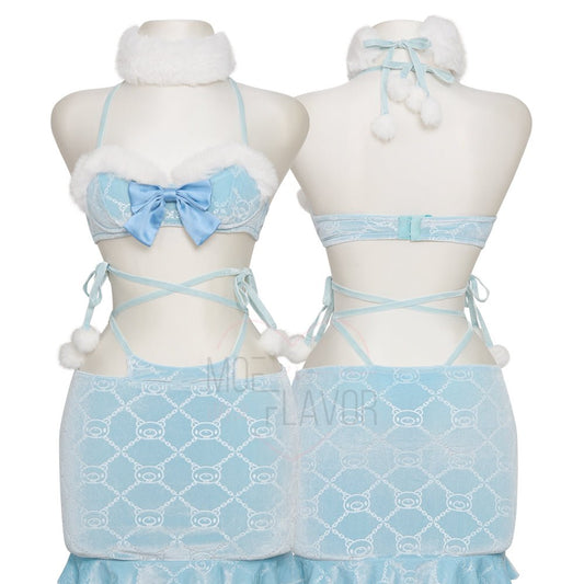 Pastel Winter Top & Skirt [MOEFLAVOR x Gloomy Bear]