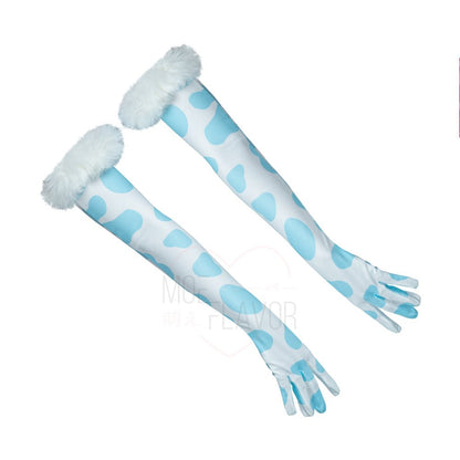 Winter Plush Cow Gloves Accessory
