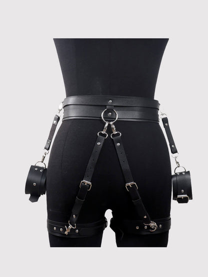 Leather Garter Harness Set